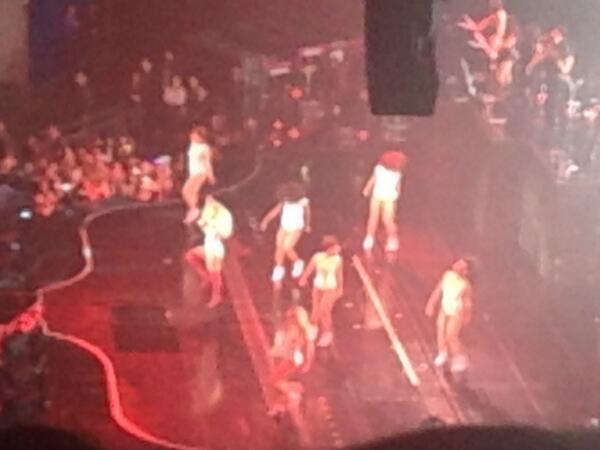 Beyoncé at the O2. Good seats...