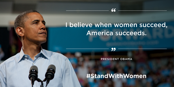 It's #WomensHistoryMonth. Show your support and #StandWithWomen.