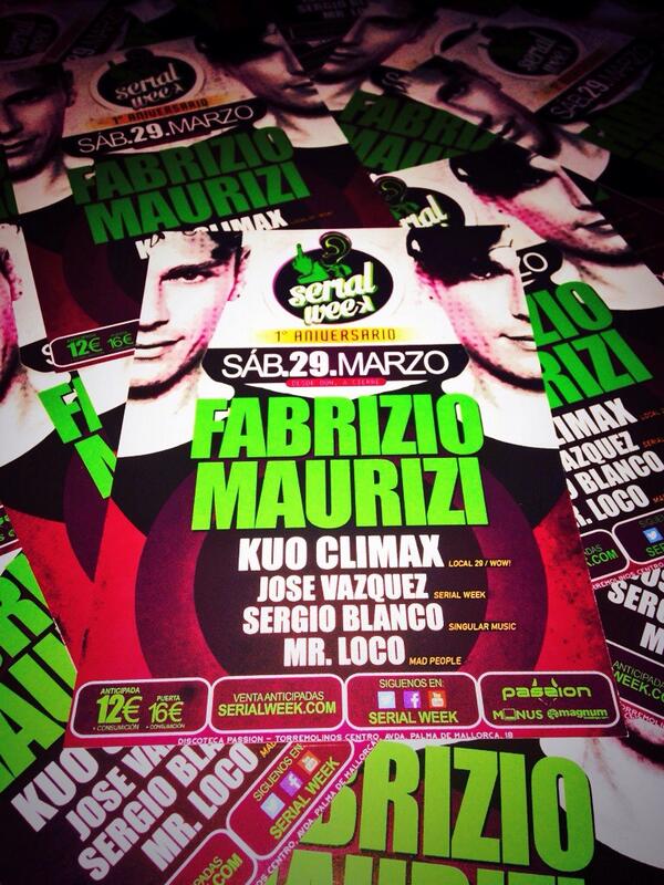 La vamos a liar GORDA el 29.Marzo de @SalaPassion de #Torremolinos (#Málaga) si te gusta la #MúsicaElectrónica haz RT