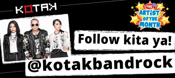 "@mig33_indonesia: Hai Kerabat Maret ini Kotak jd AOTM di mig33.com/u/kotakbandrock yuk buat akunmu dan seseruan brg "