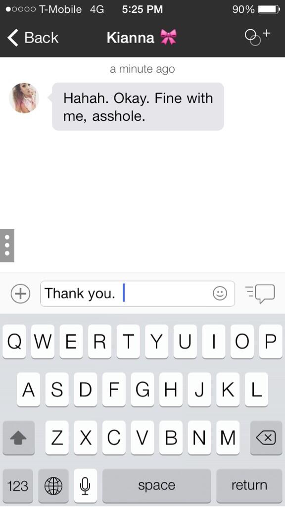 I try to be nice about asking her to stop, but whatever. This really is the last time I speak about this. For real.