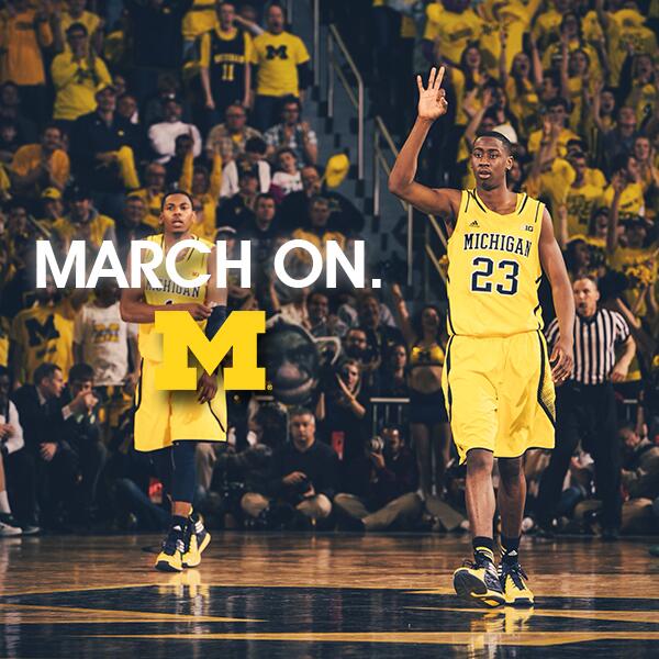 umichbball's tweet photo. We're not finished. http://t.co/gAVNZLj4fL