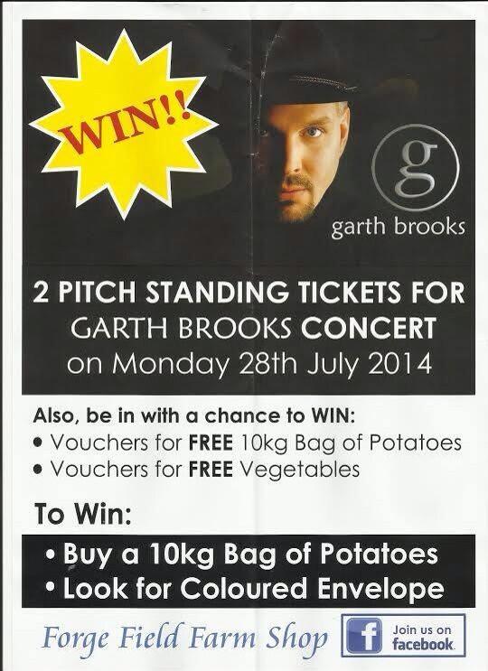 Get them before your friends in low places get there before you! #GarthBrooks #LuckyBagOfSpuds