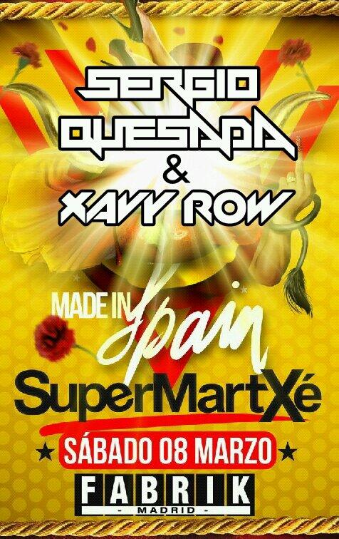sergioquesada89's tweet photo. Estamos a 3 dias de la supermartxé@Fabrik!! Recuerda que tanto XAVYROW como un servidor SERGIO QUESADA vamos liarla!! http://t.co/3m4WDr5GCy