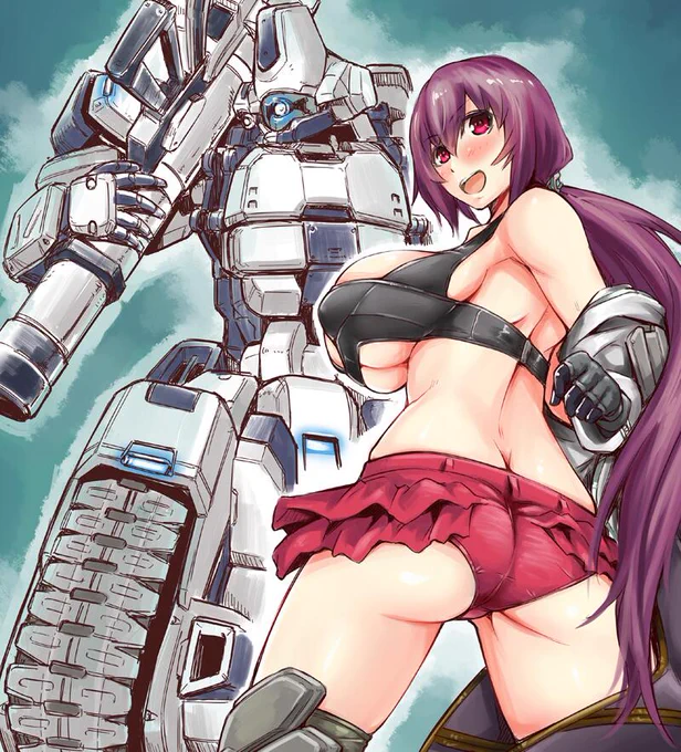 今更だけど描いてみた。ガンフロ一周年記念のログインボーナスでBOXガチャ回せるので是非狙ってみてください #ガンフロ 