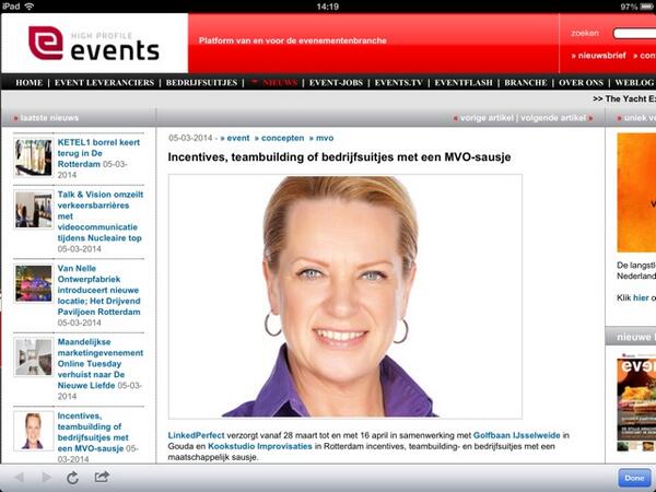 Events_NL's tweet image. Incentives, teambuilding of bedrijfsuitjes met MVO-sausje dlvr.it/54FdCP Via @Sandravandenent #LinkedPerfect