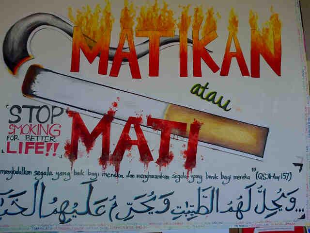 Poster anti rokok karya siswa sma