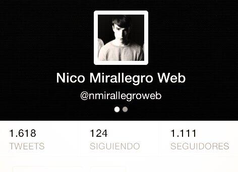 nmirallegroweb's tweet image. Yayyyy!! 1.111 followers #theperfectnumber