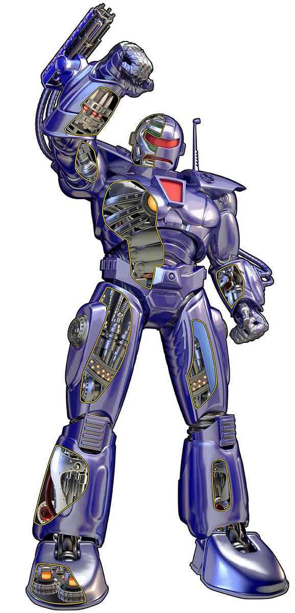 Another Eaglemoss cutaway, this time of Iron Man baddie Ironmonger.