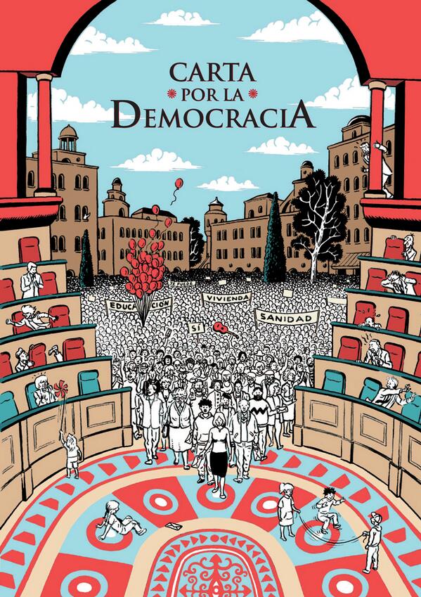 Ya está en el aire: lanzamos la #CartaDemocracia --- Podéis leerla aquí: movimientodemocracia.net/estamos-llegan…
