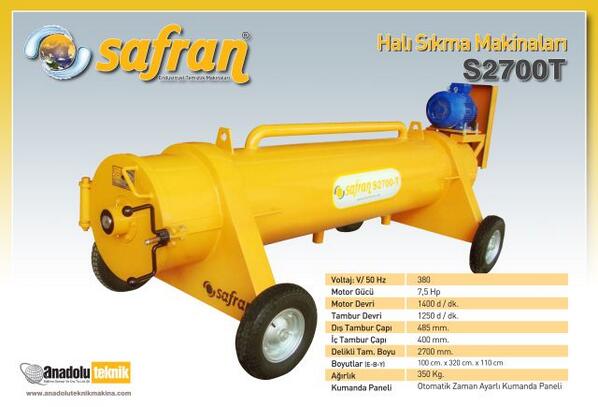 Profesyonel Halı Sıkma Makinası safranmakina.com