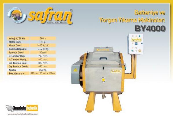 Yorgan Ve Battaniye Yıkama Makinası safranmakina.com