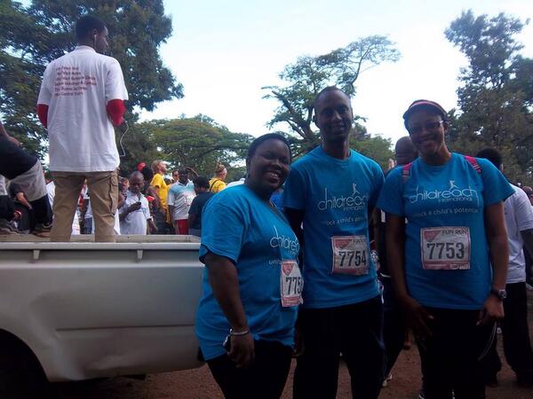 ChildreachInt's tweet photo. Members of Childreach Tanzania took part in the Kilimanjaro Fun Run, fundraising in the shadow of the mountain! http://t.co/5Tm7lWqaWN
