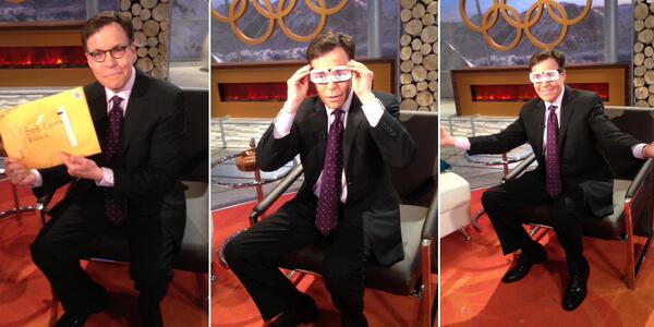 NBCOlympics's tweet image. Hey @TheEllenShow, Bob got your gift here in Sochi. Thanks for keeping an eye out! #BobsBack