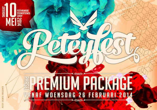 Peteyfest's tweet photo. De PHASE I: Premium Package tickets zijn vanaf woensdag 26 februari te koop op http://t.co/frZVTDPjCJ. Fijn weekend! http://t.co/opvu0jrseq