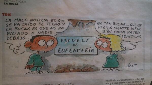 mireurbina's tweet photo. Pero que cosas mas raras pasan..! Si la escuela de enfermeria de logroño siempre a sido apta para dar clases.... http://t.co/WRkmf3wuSc