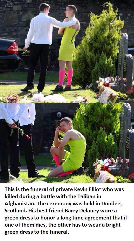 MindBlowing's tweet photo. Two friends made a promise if one of them dies, the other has to wear a bright green dress to the funeral. http://t.co/bWaORaJqpc
