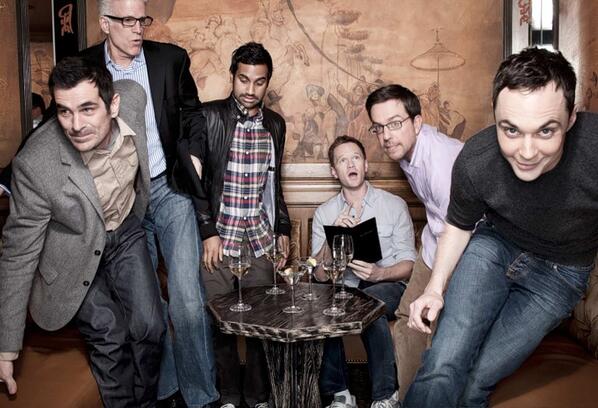 CelebsHangOut_'s tweet photo. TY BURRELL, TED DANSON, AZIZ ANSARI, NEIL PATRICK HARRIS, ED HELMS, AND JIM PARSONS. http://t.co/h49m2nGrSK