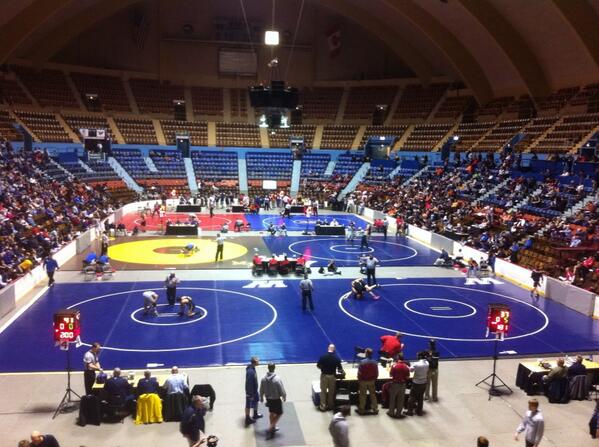 dbyrneman's tweet photo. District 3 wrestling underway at Hershey. #llwrestling #district3 http://t.co/BPEB1dgAcB