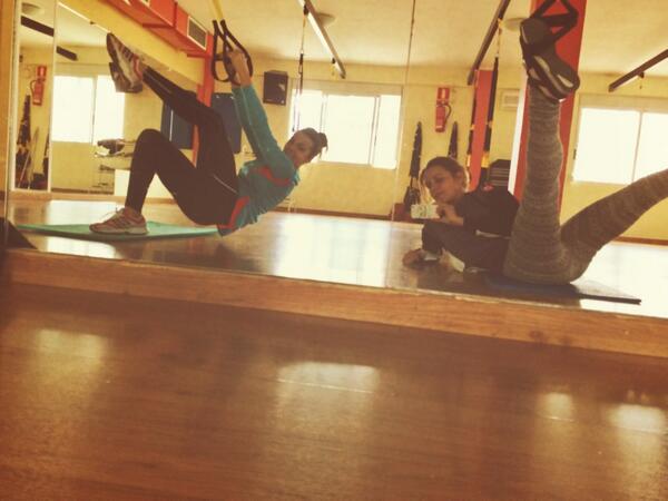 _Paaulala's tweet photo. "@Ginaninet: Entrenar o morir 😂 @_Paaulala http://t.co/qqQouwNeyS" Igual les dos coses...jajajajajajajajaja