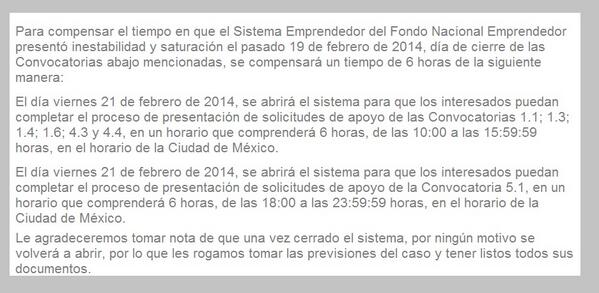 SE_NL's tweet photo. Para todos los usuarios que tuvieron alguna solicitud incompleta de las convocatorias 1.1, 1.3, 1.6; 4.3, 4.6; y 5.1 http://t.co/dajakVypTe