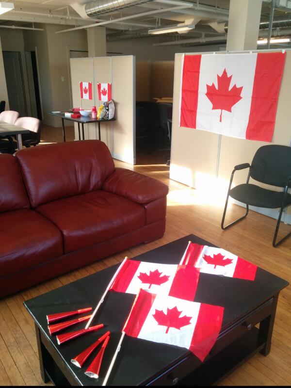 back8line's tweet image. We are shutting down work for the Canada vs USA hockey game! Go Canada Go! #Olympics #hockey #TeamCanada