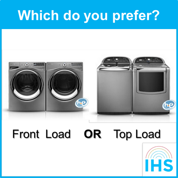 Which type of washing machine do you prefer -- front or top load?