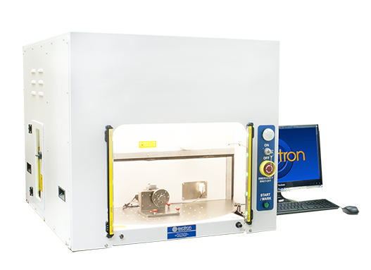 Exatron Rotary Laser Enclosure rotating work surface allows 2-4 separate sets of tooling