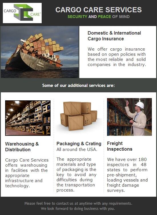 Cargo Care Services (Cargocare) Twitter