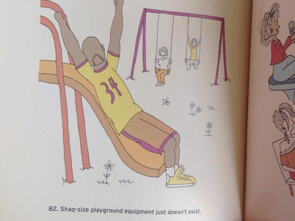 beckymsimps's tweet photo. Leave it to @SHAQ to guest star in a book for petite ladies. #IdRatherBeShort http://t.co/s3P8VRr92g