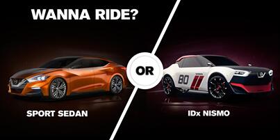 Which one of our future concept cars would you like to take for a spin?