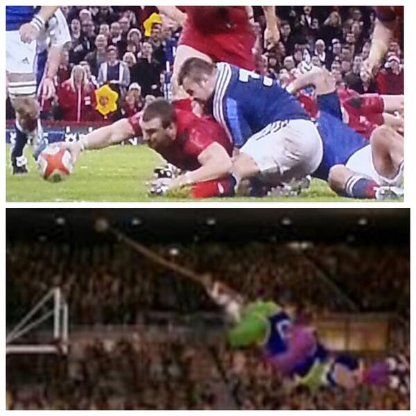 deancutler30's tweet photo. @samwarburton_  Your Try reminded me of #SpaceJam ... what a try #StretchArmStrong http://t.co/XhVuWJHd4R