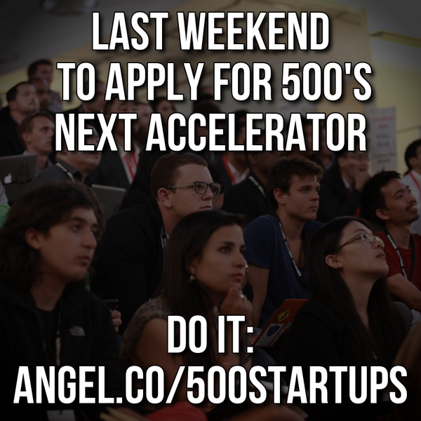 500GlobalVC's tweet image. Haven't applied yet? GET IT TOGETHER. Submit your application now: buff.ly/1miXpeA