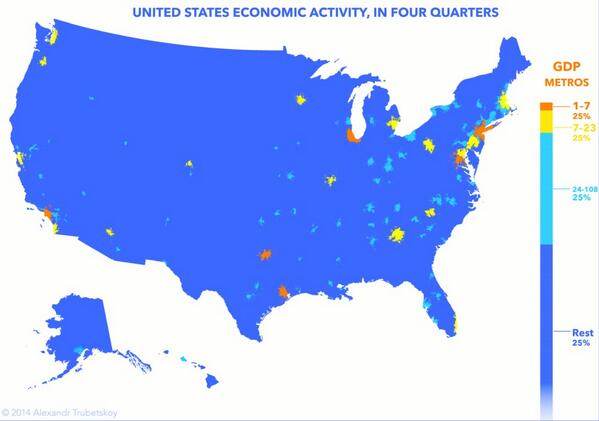Chart of the Week: How metro areas drive the U.S. economy pewrsr.ch/OjCmgO