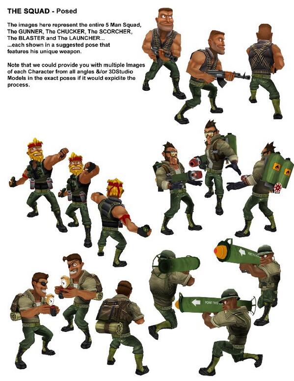 GameRefugeInc's tweet photo. Heres a first look at the squad in our work in progress Sons of Chaos. #GeneralChaos2 http://t.co/GNOAq0N0Zg
