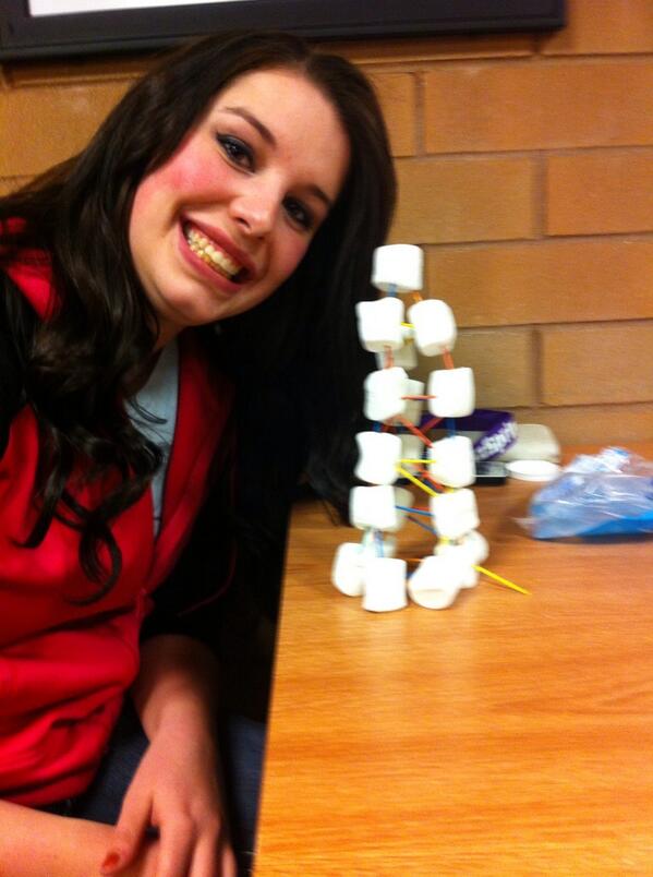 LarryLlama3's tweet photo. The Lawrenson Games. Building marshmallow towers! http://t.co/pwkBSYaLFZ