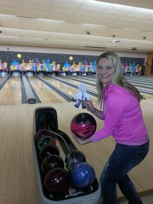 #flatameis getting ready to bowl a strike!