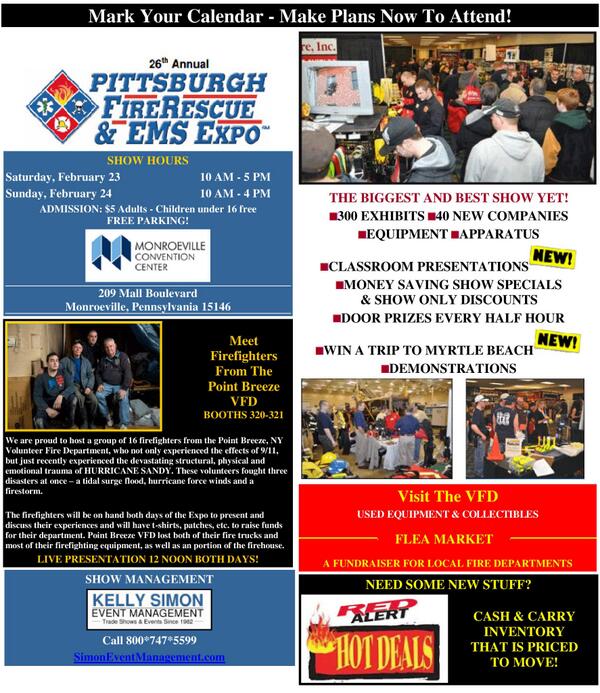 CSCUServices's tweet image. If you will be in the #Monroeville area this weekend, be sure to stop by the #Pittsburgh Fire, Rescue &amp;amp; EMS #Expo!