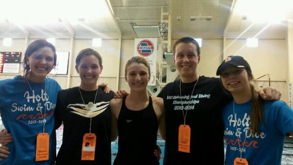 HoltSwim's tweet photo. @peytonmooremaid finished 25th in the state in the 100 free with a time of 55.83. We are so proud of you Peyton! http://t.co/yuKZ2xVhXY