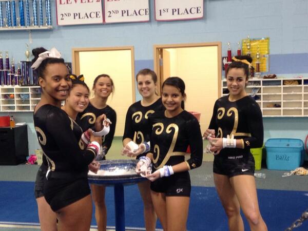 Getting ready to go for gymnastics!! Good luck CHS gymnasts:)#trojantalk