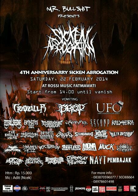 Today, Anniv <a href="/SickenOfficial/">SICKEN ABROGATION</a> w/ <a href="/Godzilla_ind/">GODZILLA</a> <a href="/CADAVERxDM/">CADAVER_JKT</a> <a href="/embryonicadaver/">EMBRYONIC CADAVER</a> <a href="/STERILLBISSING/">STERILLBISSING</a> <a href="/kalytera_grind/">KALYTERA</a> etc.