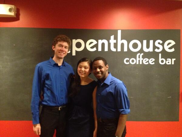 MITResonance's tweet photo. So pumped for our first gig of the semester! Daniel, Wei-Wei, and Joseph are all smiling ear to ear! http://t.co/CNMQ6dd1OU