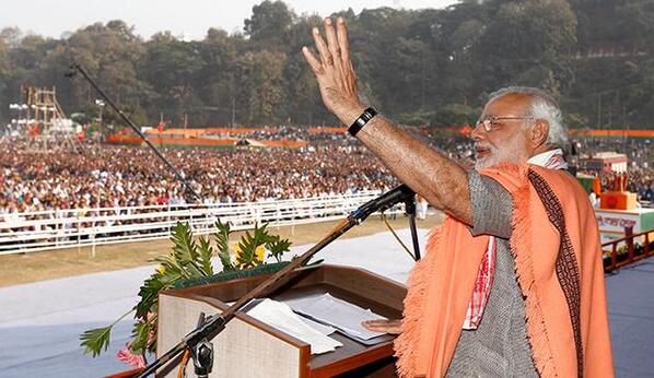 Lakshya2019's tweet image. Narendra Modi addresses Vijay Sankalp Abhiyan Rally at Pasighat - india272.com/2014/02/22/nar…