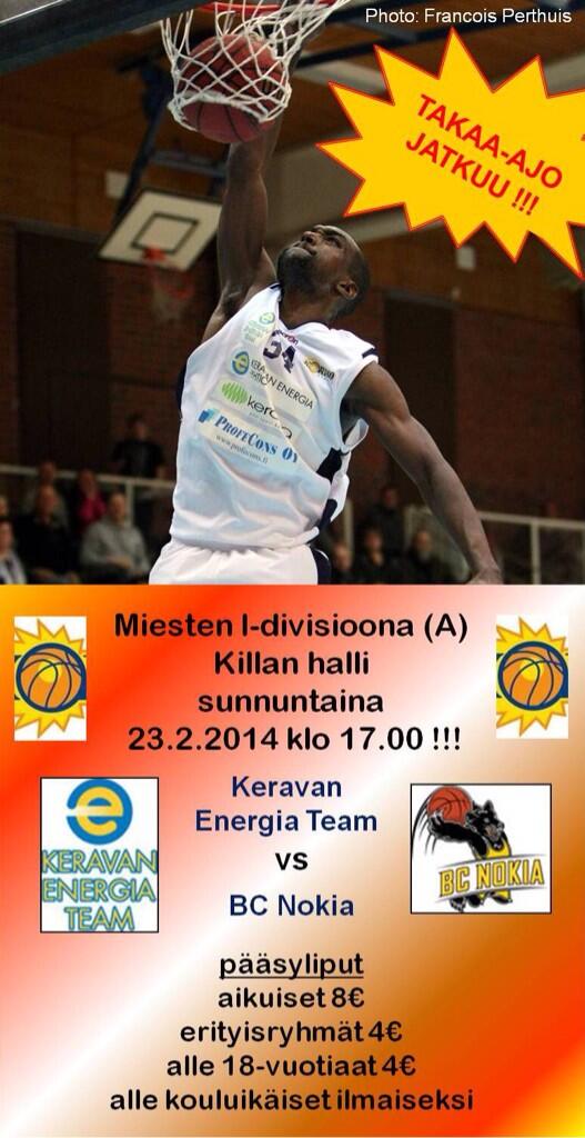 Kerava_M1D's tweet photo. Huomenna taas rytisee Killan hallissa. Alkamisaika tavallisesta poiketen klo 17.00. Tervetuloa !!! http://t.co/d2fB74tW9X