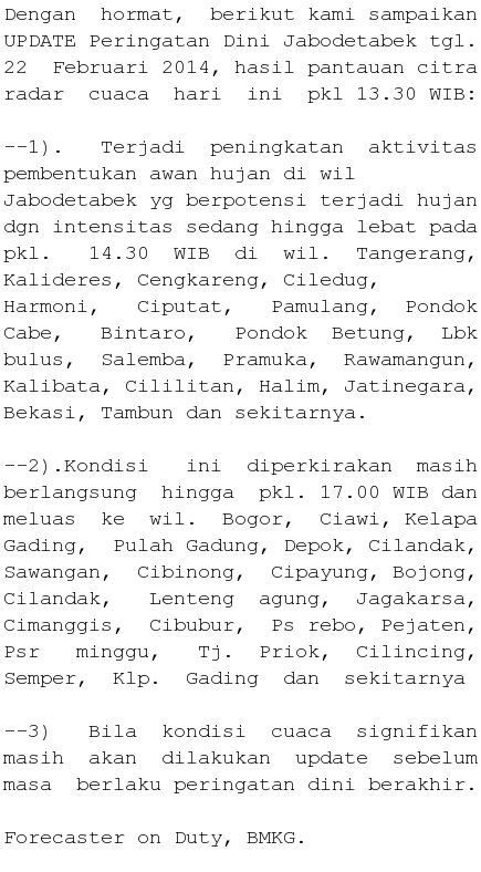 BMKG tweet media