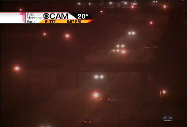 Tracking light and steady snow in #Butte at 9pm. Drive carefully tonight! bit.ly/1dVmWIl
