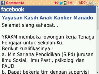 Hai Sahabat <a href="/ManadoKota/">Manado Kota</a> <a href="/KotaManado/">Kota Manado</a> berikut info lwgn. info lbh lanjut like Yayasan Kasih Anak Kanker Manado Pages ☺