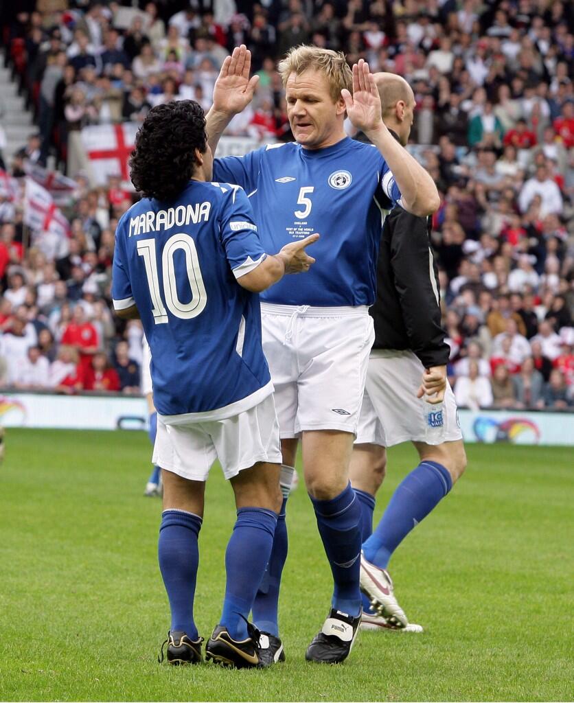 maradona soccer aid