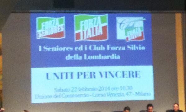 Uniti per #vincere, all'Unione del #commercio di # Milano con i #seniores di <a href="/ForzaItalia_Mi/">Forza Italia Milano</a> #forzaitalia