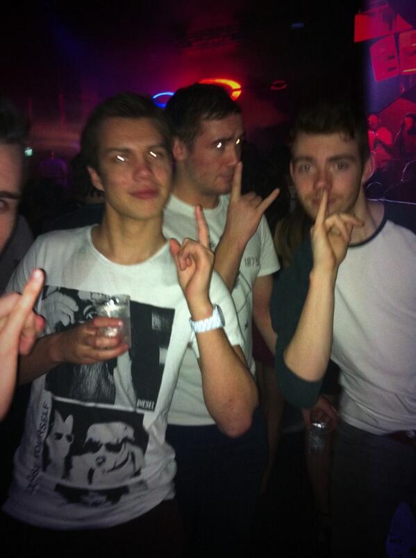 HullDocks's tweet photo. @LiammDuffy &amp; @AlexGwilde being the fucking #HullDocks animals at @gotocontrol waiting for @MartinGarrix http://t.co/JJm3DwyWY6